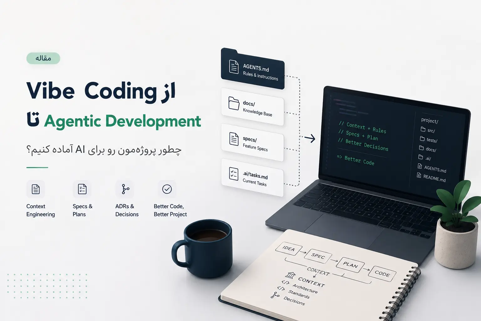 از Vibe Coding تا Agentic Development؛ چطور پروژه‌مون رو برای AI آماده کنیم؟